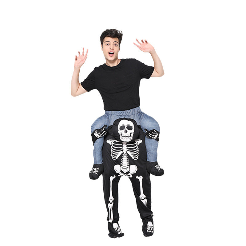Halloween funny costume Skeleton Rocking Horse Children's Clothing