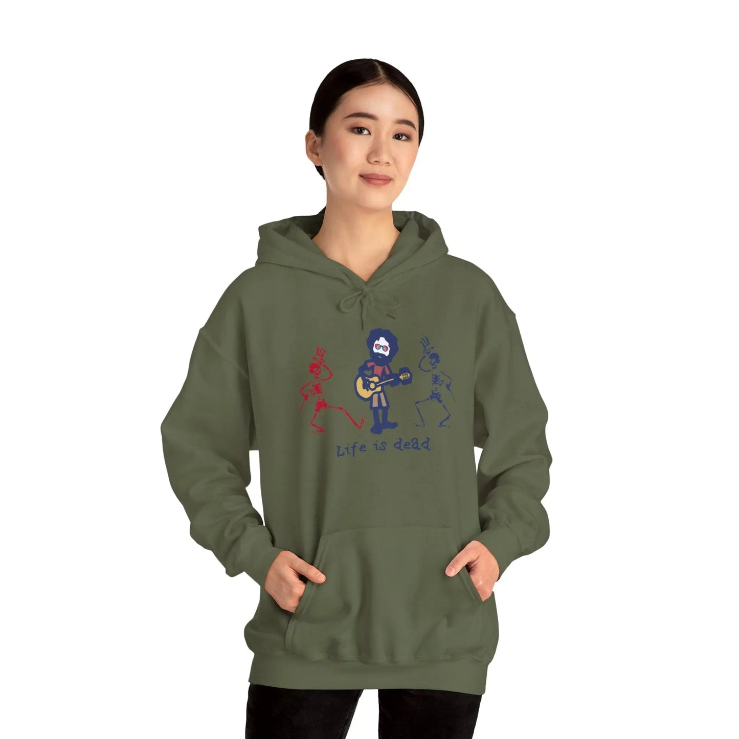 Grateful Dead Unisex Hoodie Life is dead Jerry and His Friends