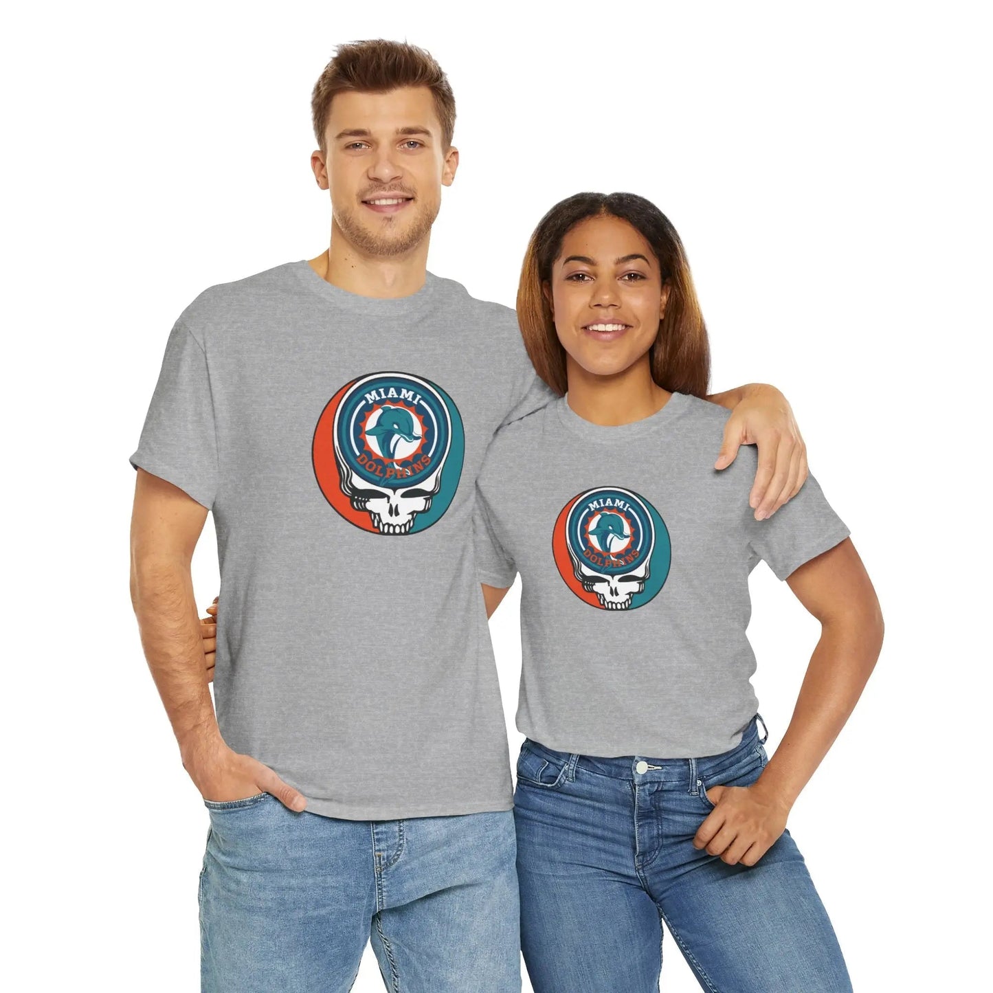 Miami Dolphins Steal Your Face T-Shirt Grateful Dead The Gridiron Collection
