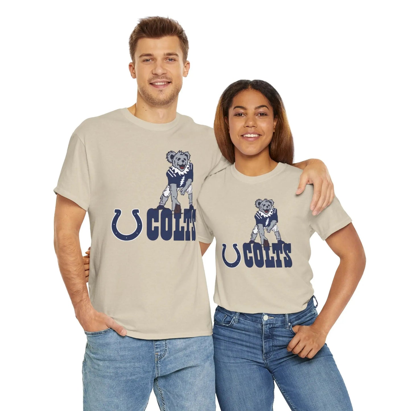 Indianapolis Colts Dancing Bear Grateful Dead T-Shirt The Gridiron Collection
