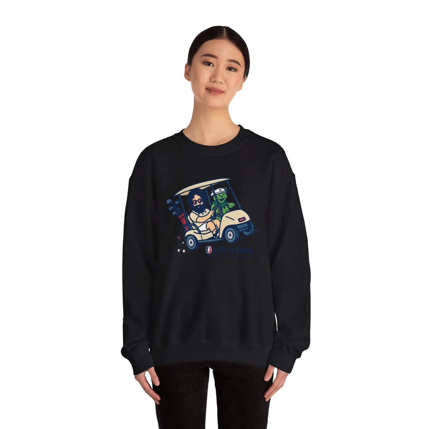 Life is dead. Crewneck Sweatshirt Unisex Heavy Blend Crewneck Sweatshirt Gildan