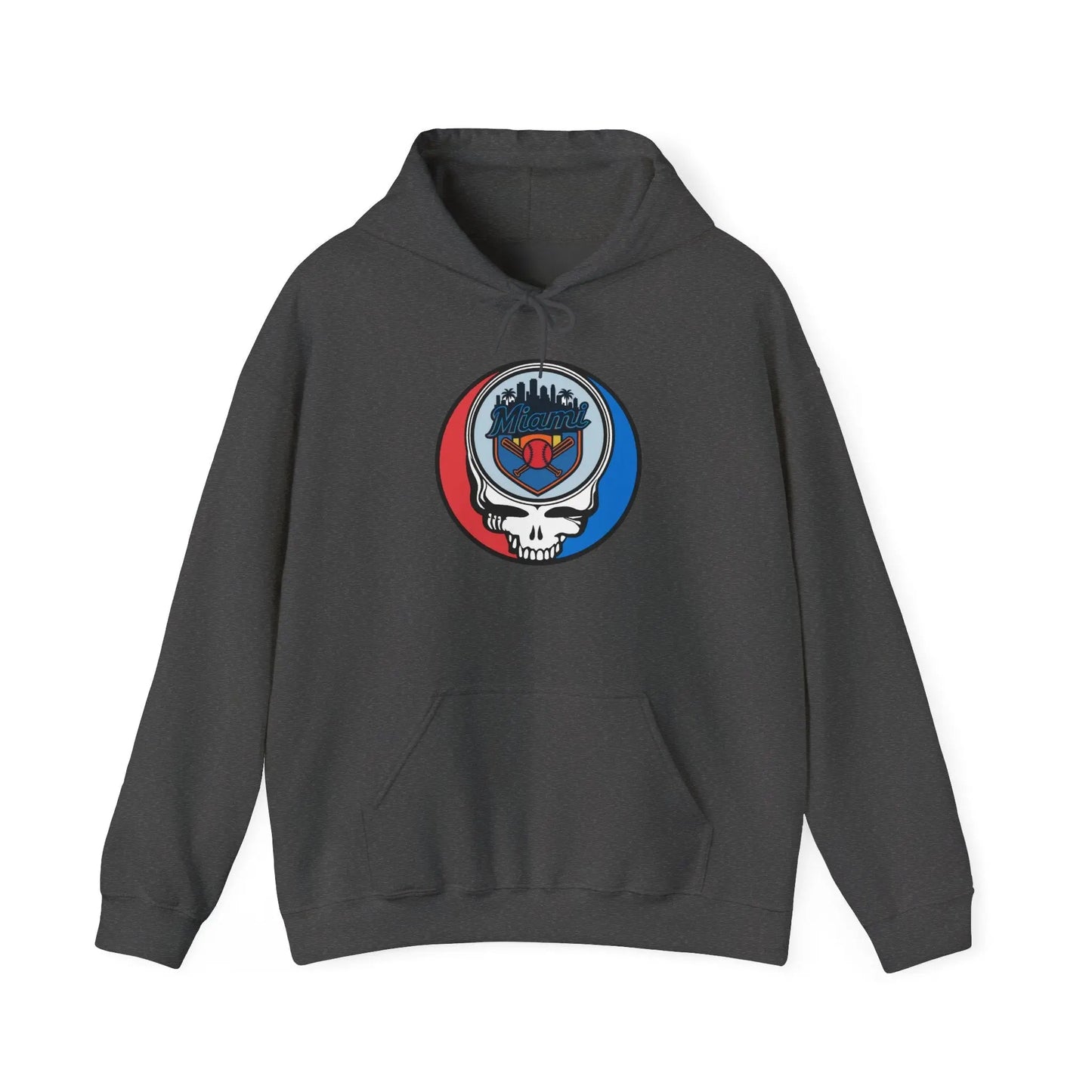 Miami Marlins Grateful Dead Unisex Heavy Blend Hoodie The Ballpark Collection