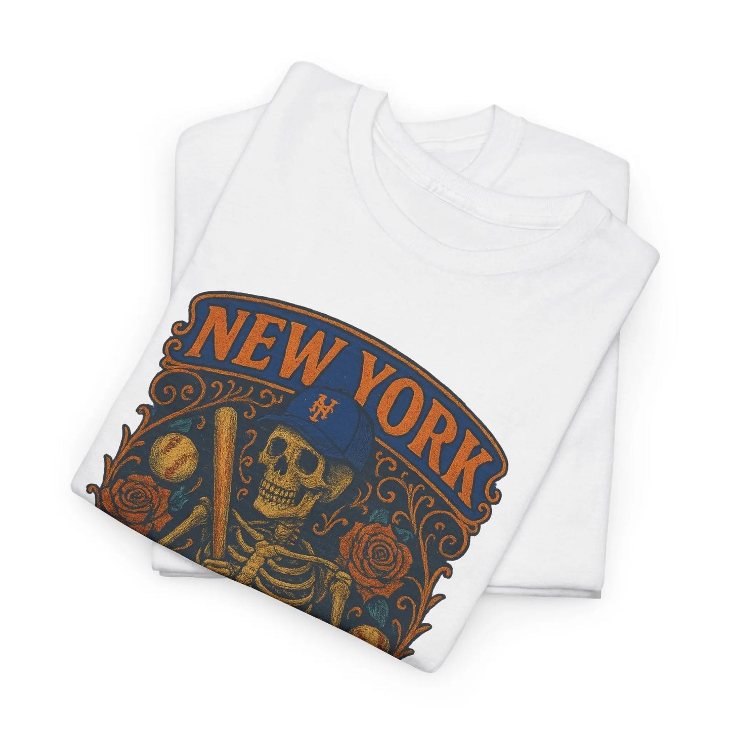 New York Baseball Edition Retro Poster Art T-shirt The Ballpark Collection
