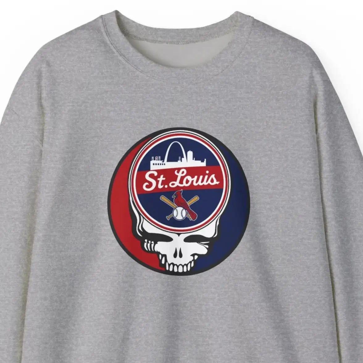Grateful Dead Stealie Unisex Heavy Blend Crewneck Sweatshirt The Ballpark Collection