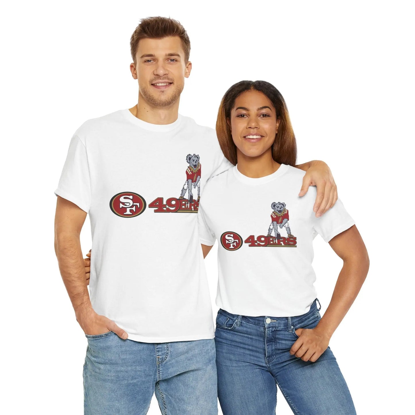 San Francisco 49ers Dancing Bear Grateful Dead T-Shirt The Gridiron Collection