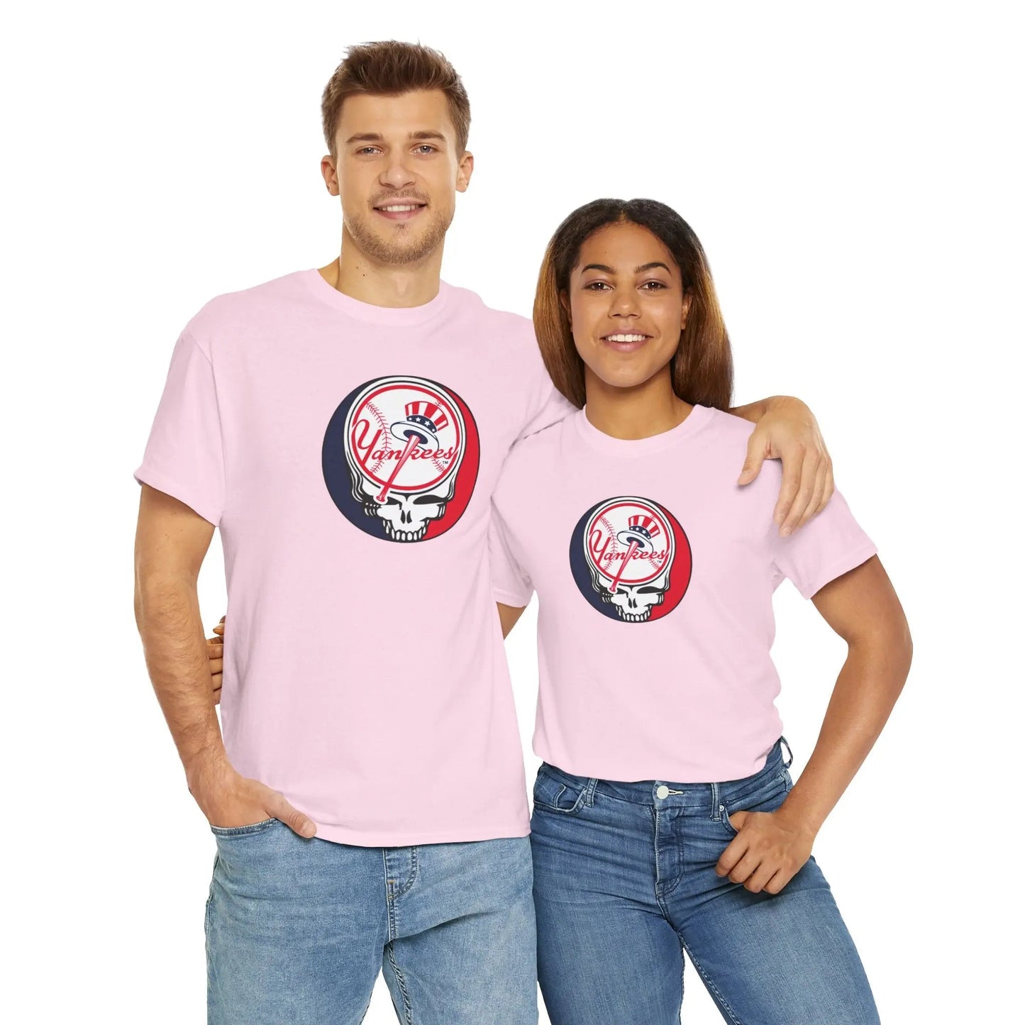 New York Yankees Grateful Dead Stealie Baseball Tee The Ballpark Collection