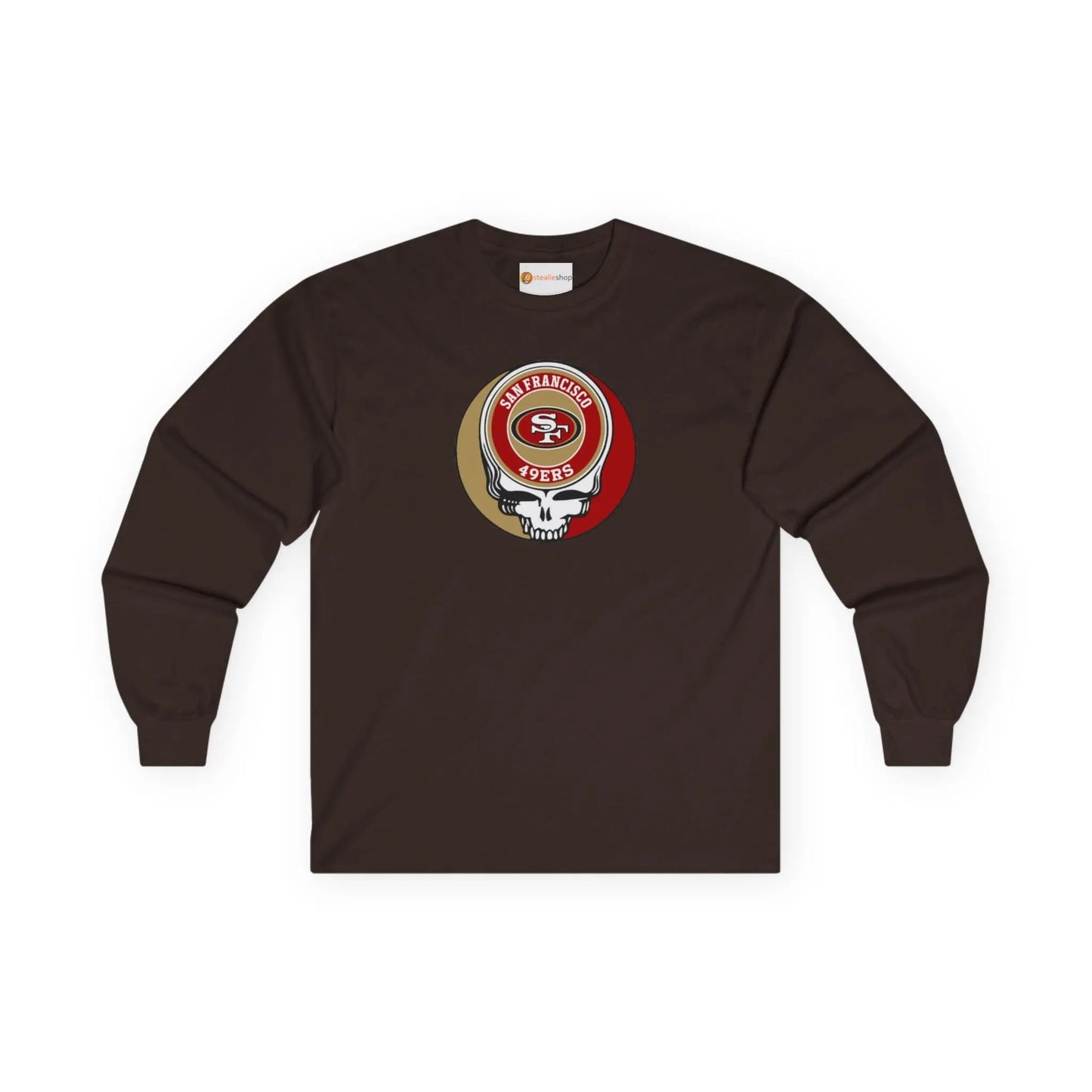 Grateful Dead Long Sleeve Tee Ultra-Cotton San Francisco 49ers The Gridiron Collection