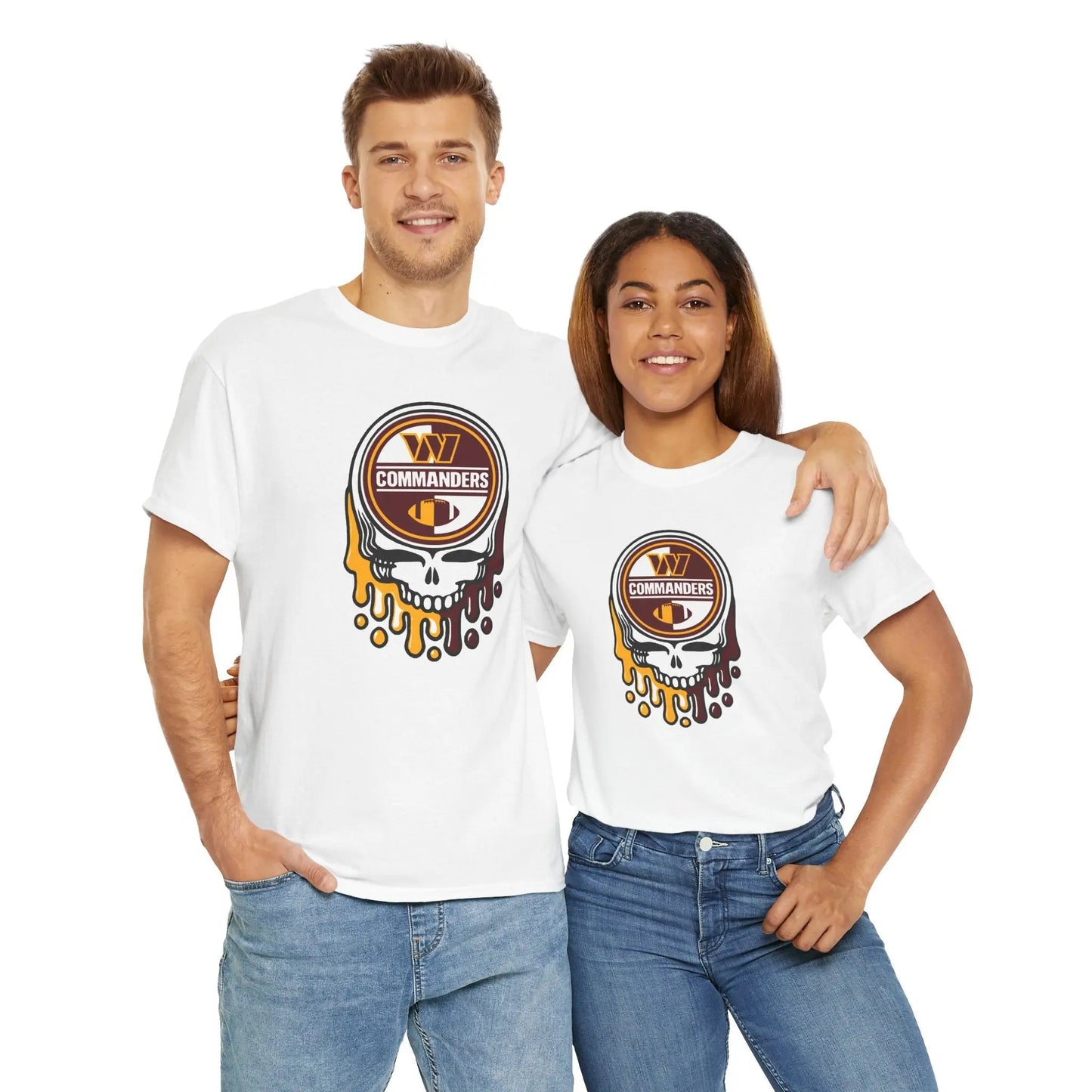 Washington Commanders Grateful Dead Steal Your Face T-Shirt The Gridiron Collection