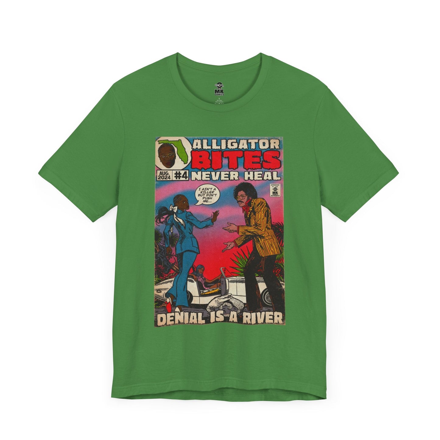 Denial is a River - Alligator Bites Unisex Jersey Short Sleeve Tee