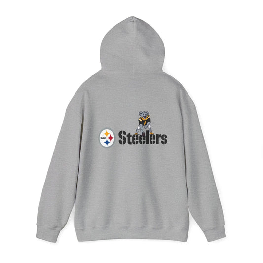 Pittsburgh Steelers Dancing Bear Two-Sided Unisex Hoodie The Gridiron Collection