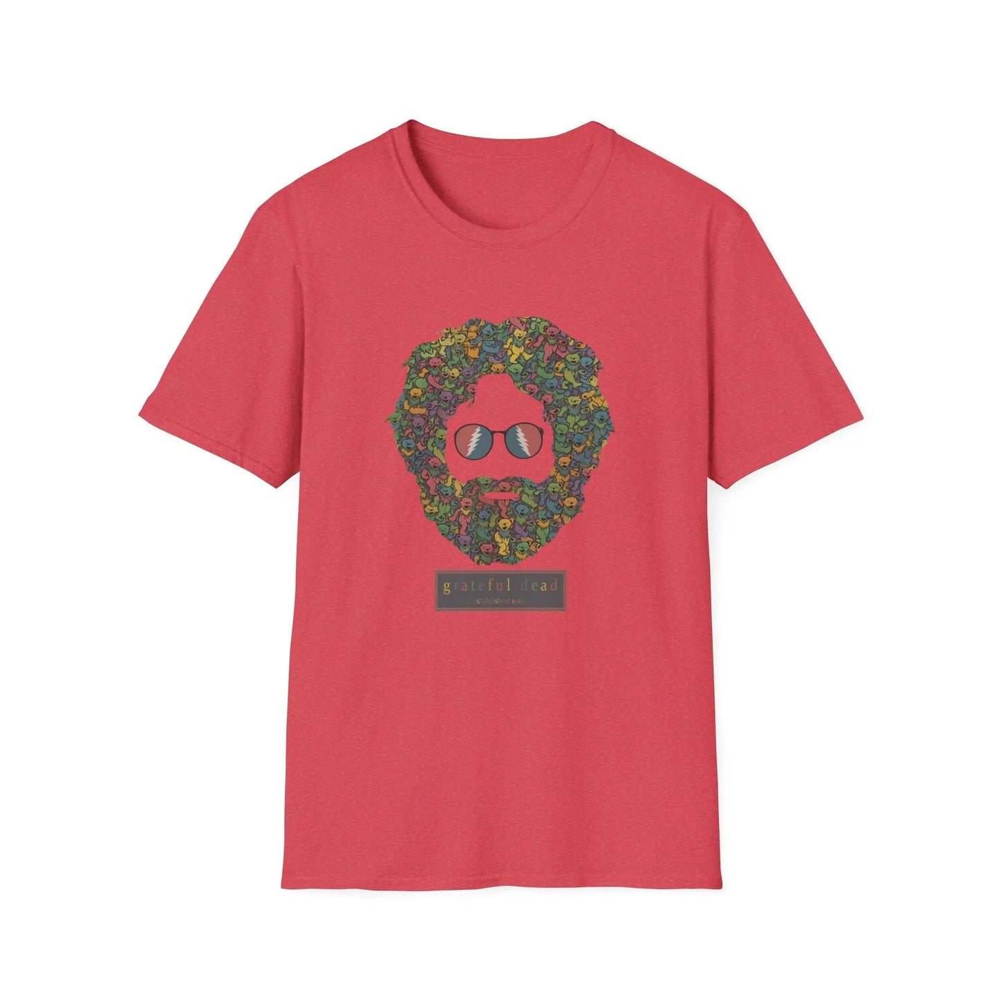 Jerry Garcia Dancing Bears Face Soft TShirt Vineyard Collection Grateful Dead