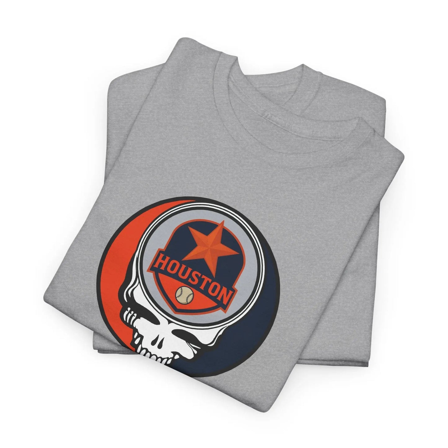 Houston Astros Grateful Dead Steal Your Face Baseball Edition T-Shirt