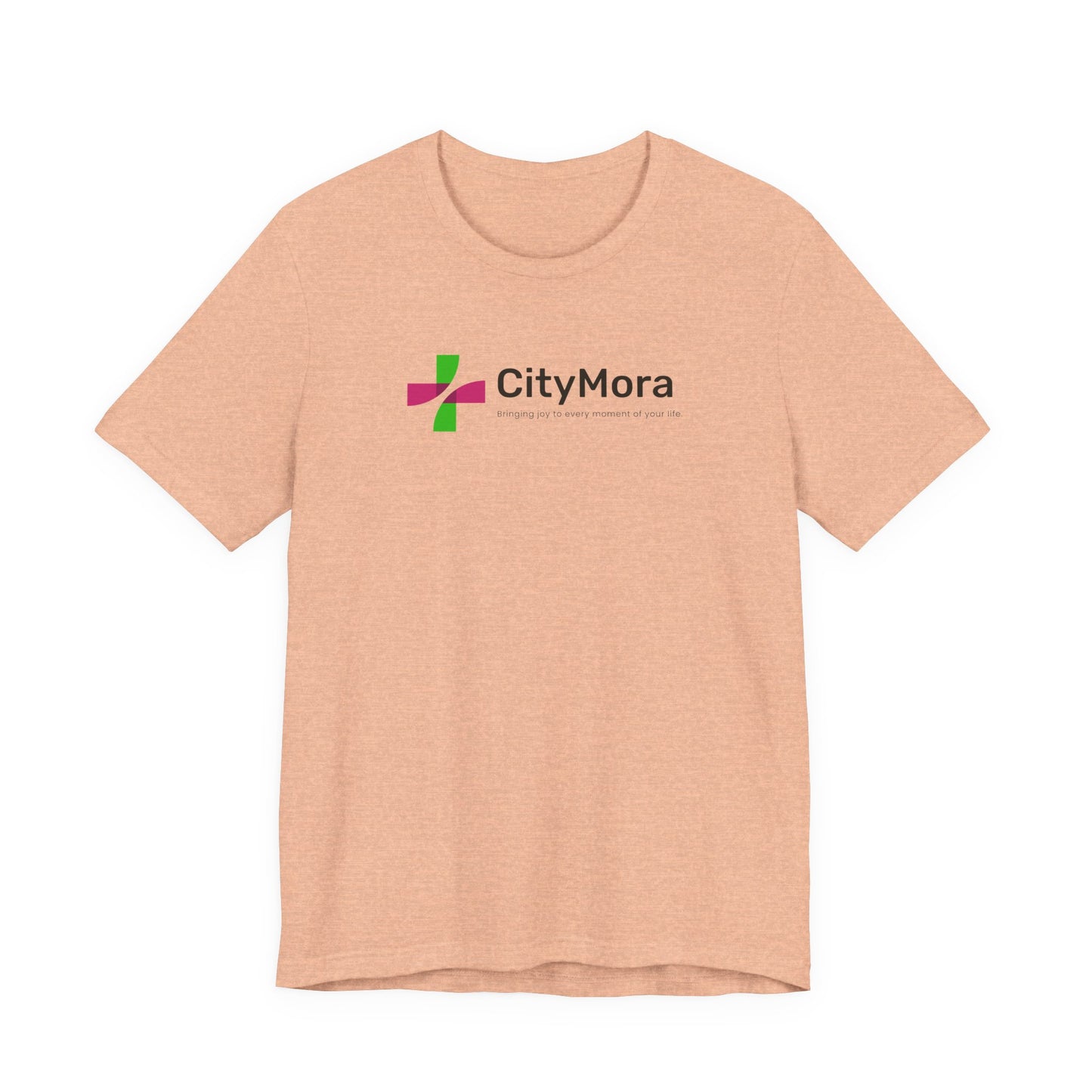 Casual Unisex Tee - 'CityMora' Motivational Short Sleeve Shirt