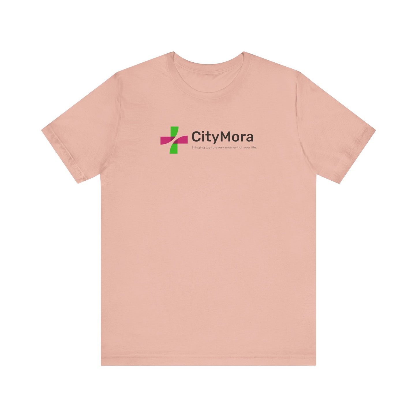 Casual Unisex Tee - 'CityMora' Motivational Short Sleeve Shirt