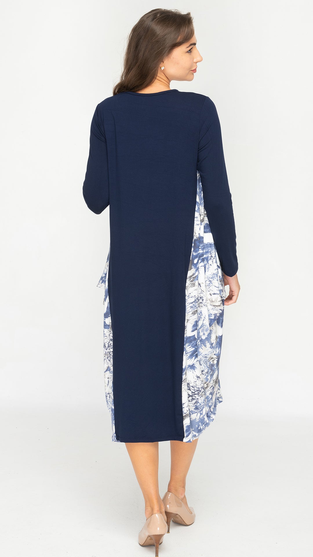 Boho Soft Bamboo Jersey Oversized Side Panel Dress