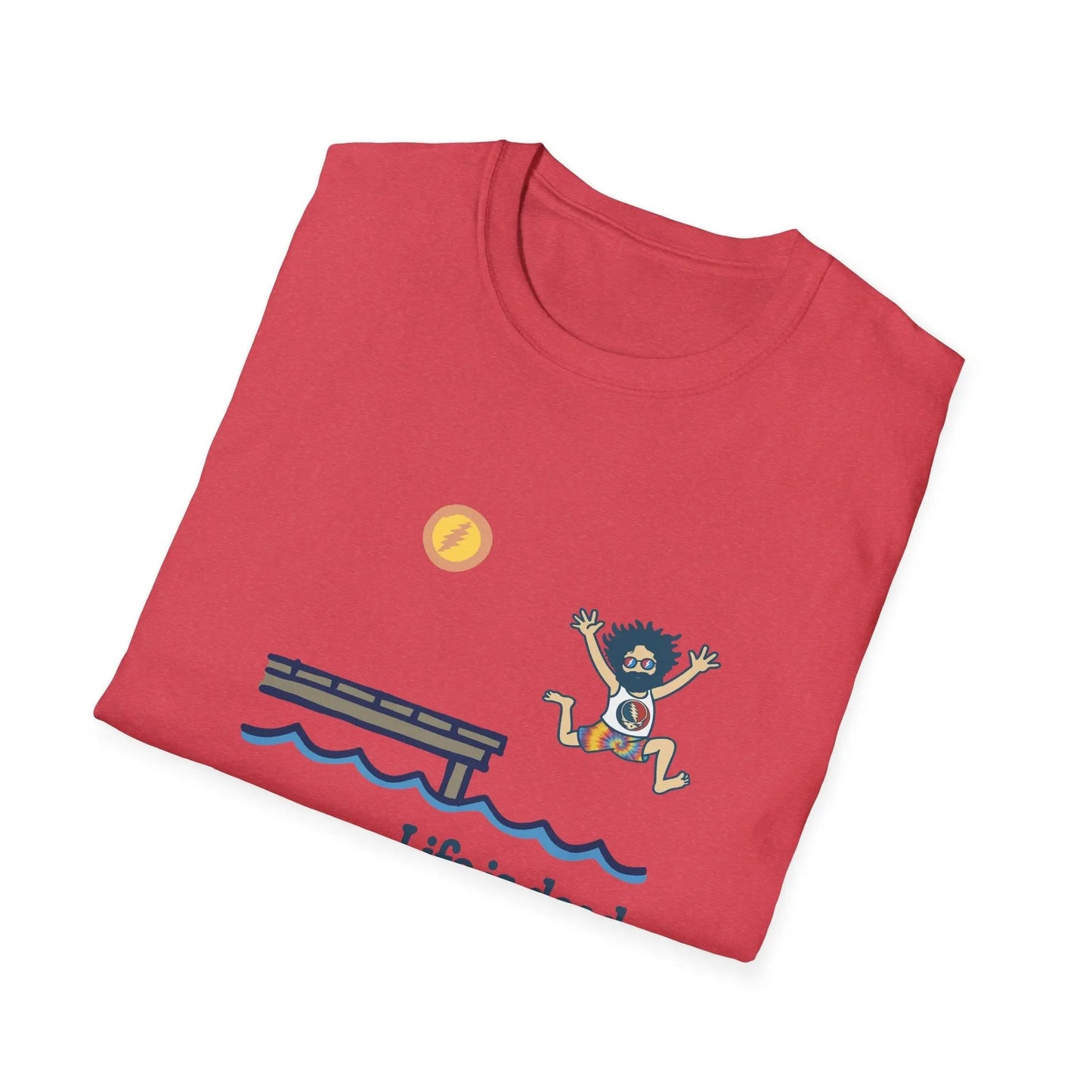 Life is Dead Jerry's Playin' At the Lake Unisex T-Shirt Grateful Dead