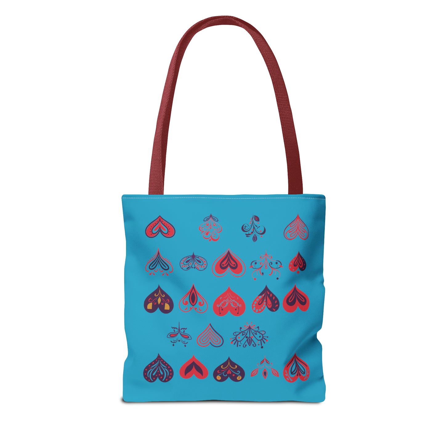 Valentine's Turquoise Tote Bag (AOP)