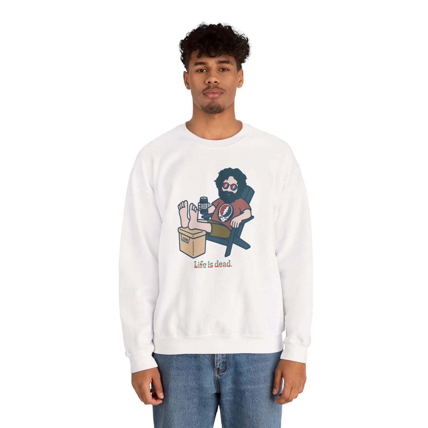 Stay Cool Jerry Life is Dead Crewneck Sweatshirt Unisex