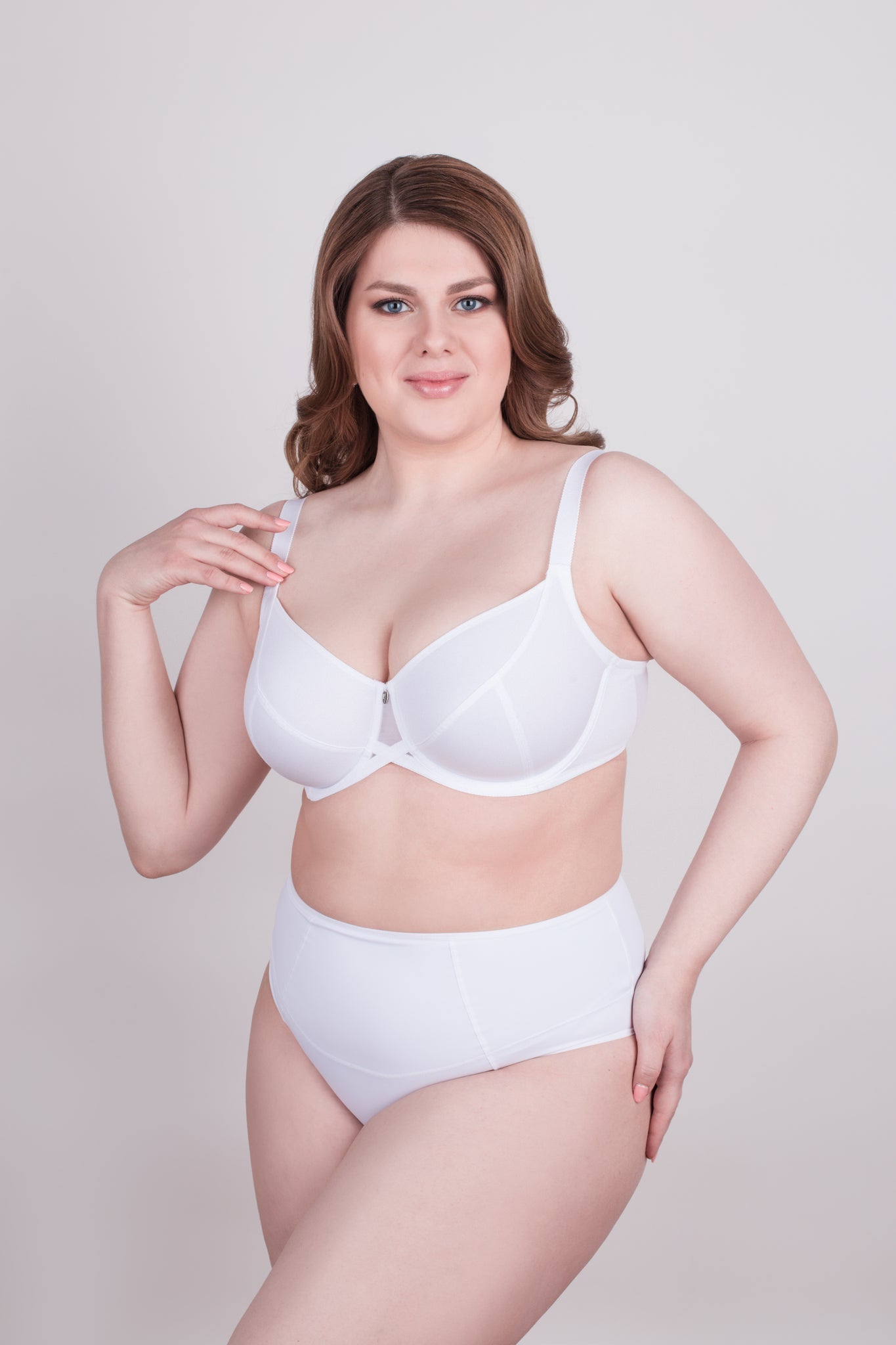 Underwired Triple Segment Bra with Fixed Straps Milavitsa 105910