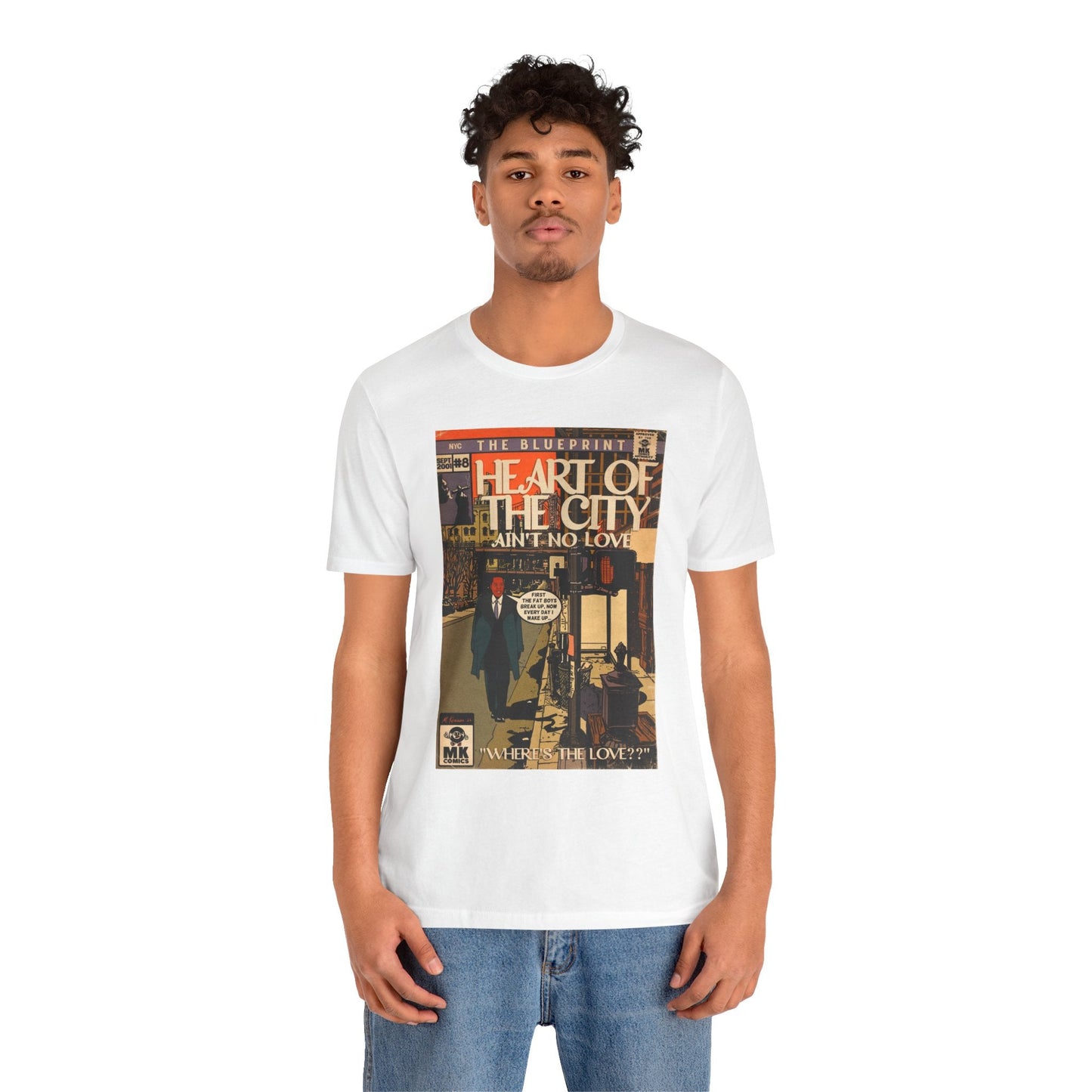 Unisex Jersey Short Sleeve Tee Soft Cotton Heart of the City