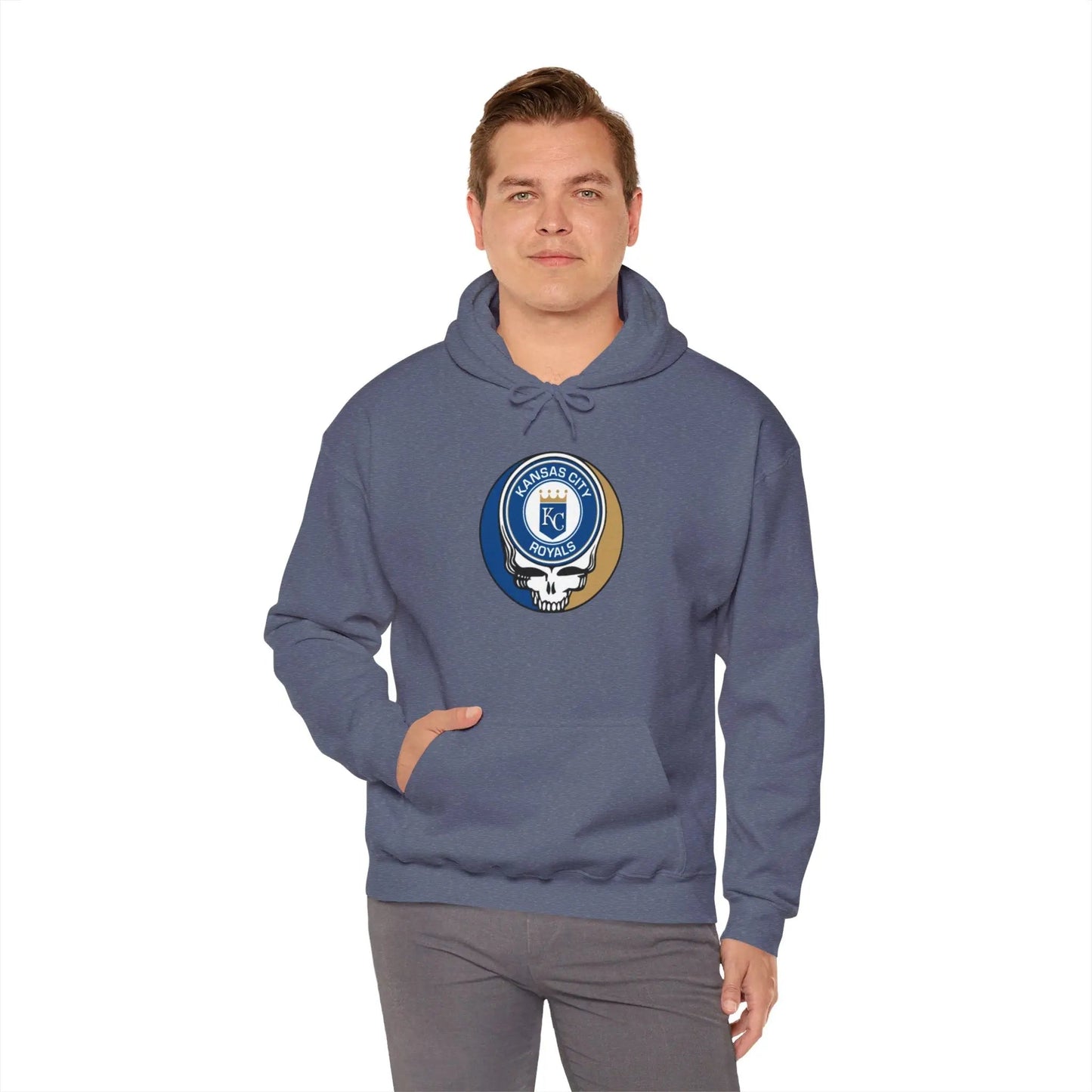 Kansas City Baseball Edition Heavy Blend Hoodie Unisex The Ballpark Collection Grateful Dead