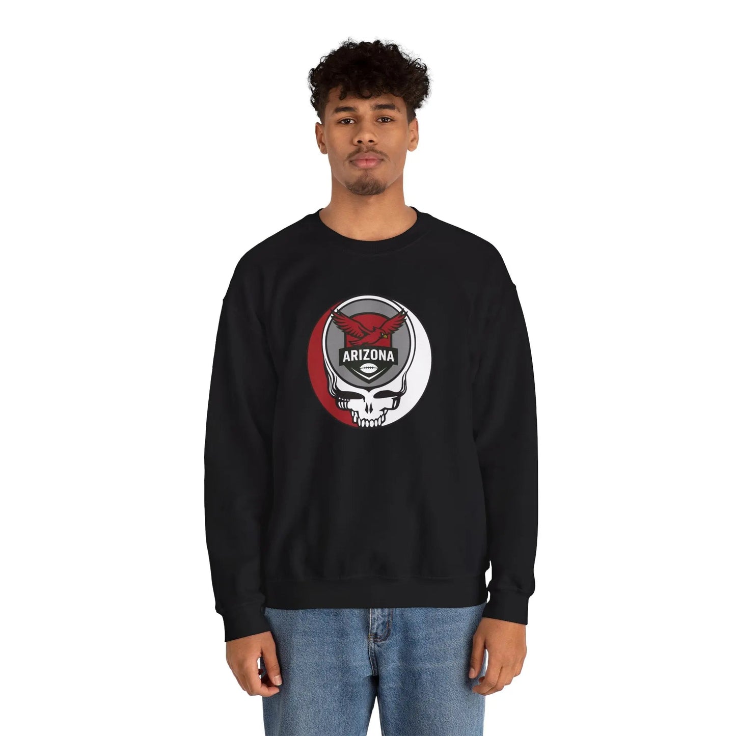 Gridiron Collection Arizona Cardinals Grateful Dead Stealie Crewneck Sweatshirt