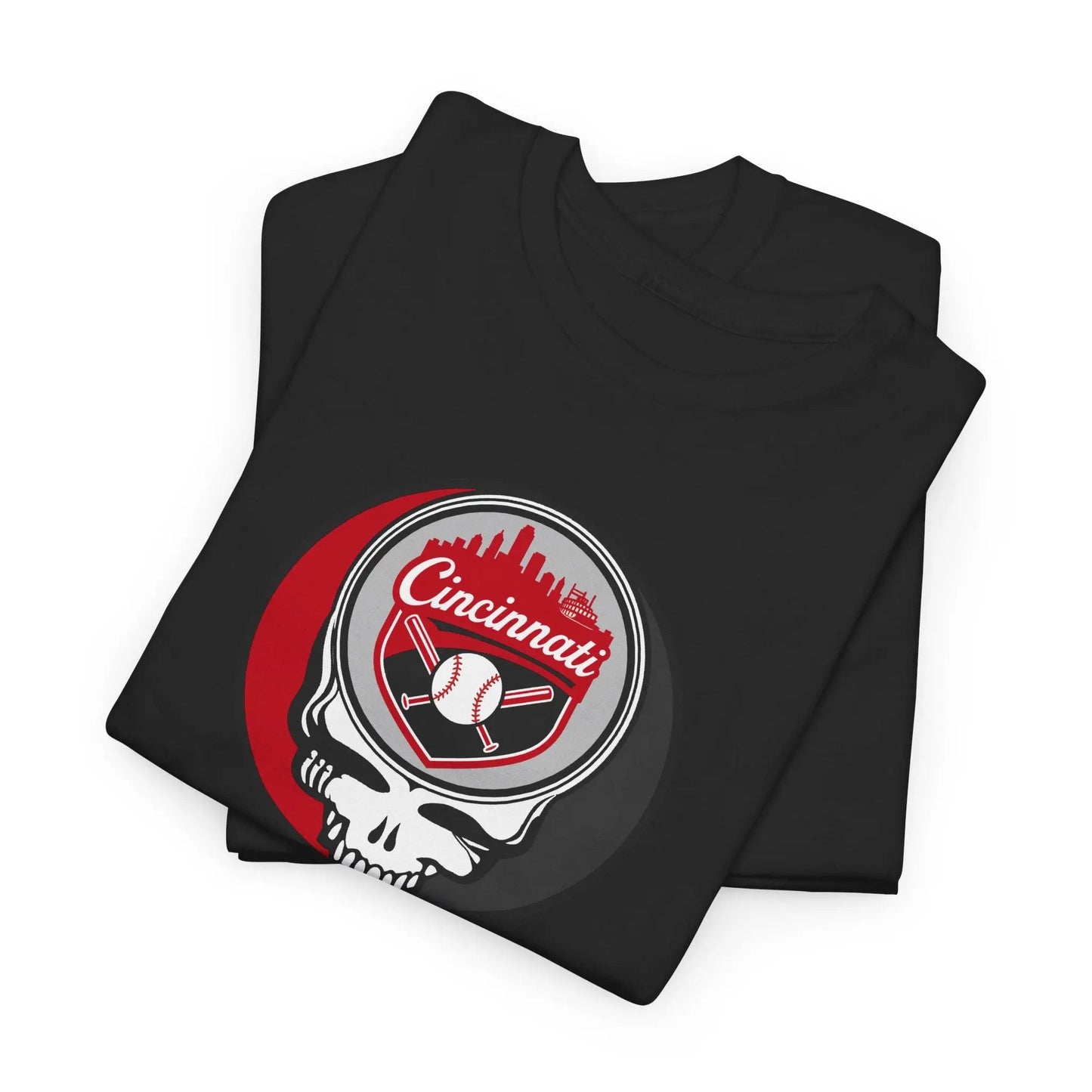 Grateful Dead Steal Your Face Cincinnati Baseball Edition T-Shirt MLB