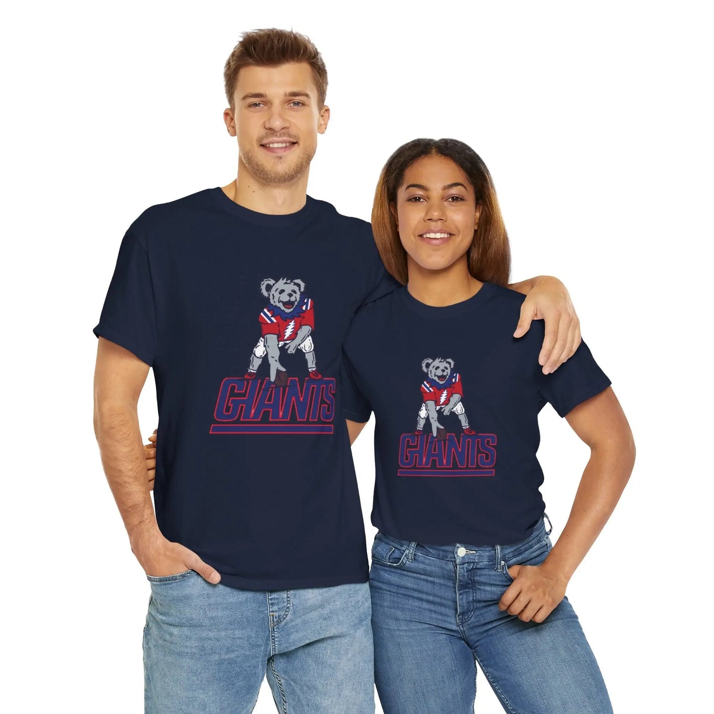 New York Giants Dancing Bear Grateful Dead T-Shirt The Gridiron Collection