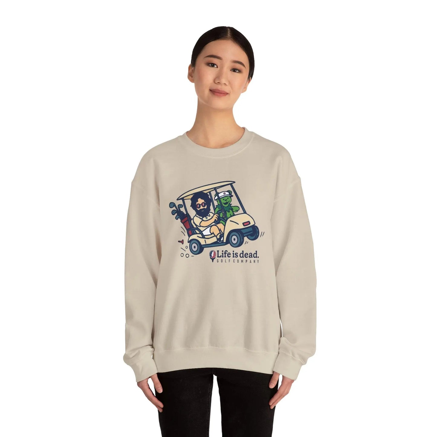 Life is dead. Crewneck Sweatshirt Unisex Heavy Blend Crewneck Sweatshirt Gildan