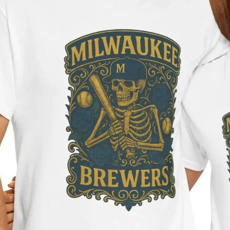 Milwaukee Baseball Edition Retro Poster Art T-shirt The Ballpark Collection