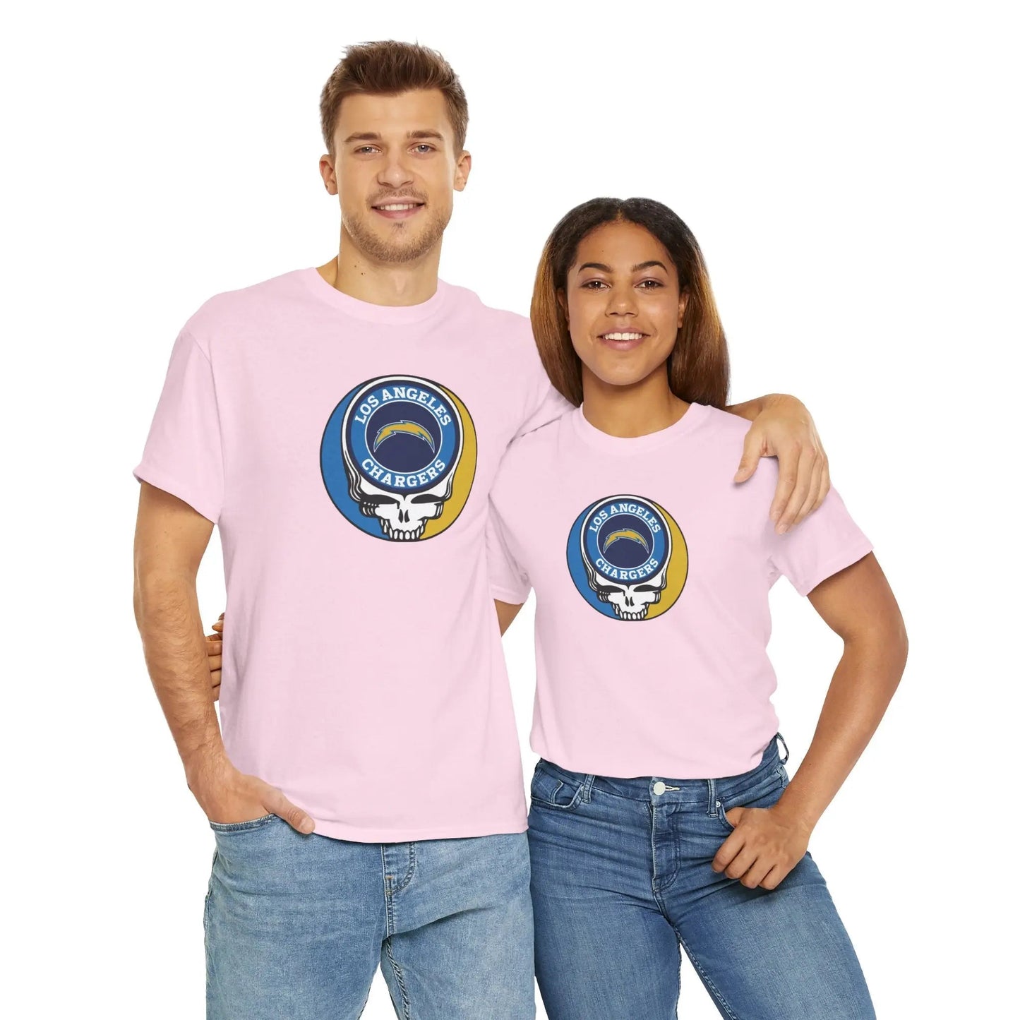 Los Angeles Chargers Grateful Dead Steal Your Face T-Shirt The Gridiron Collection