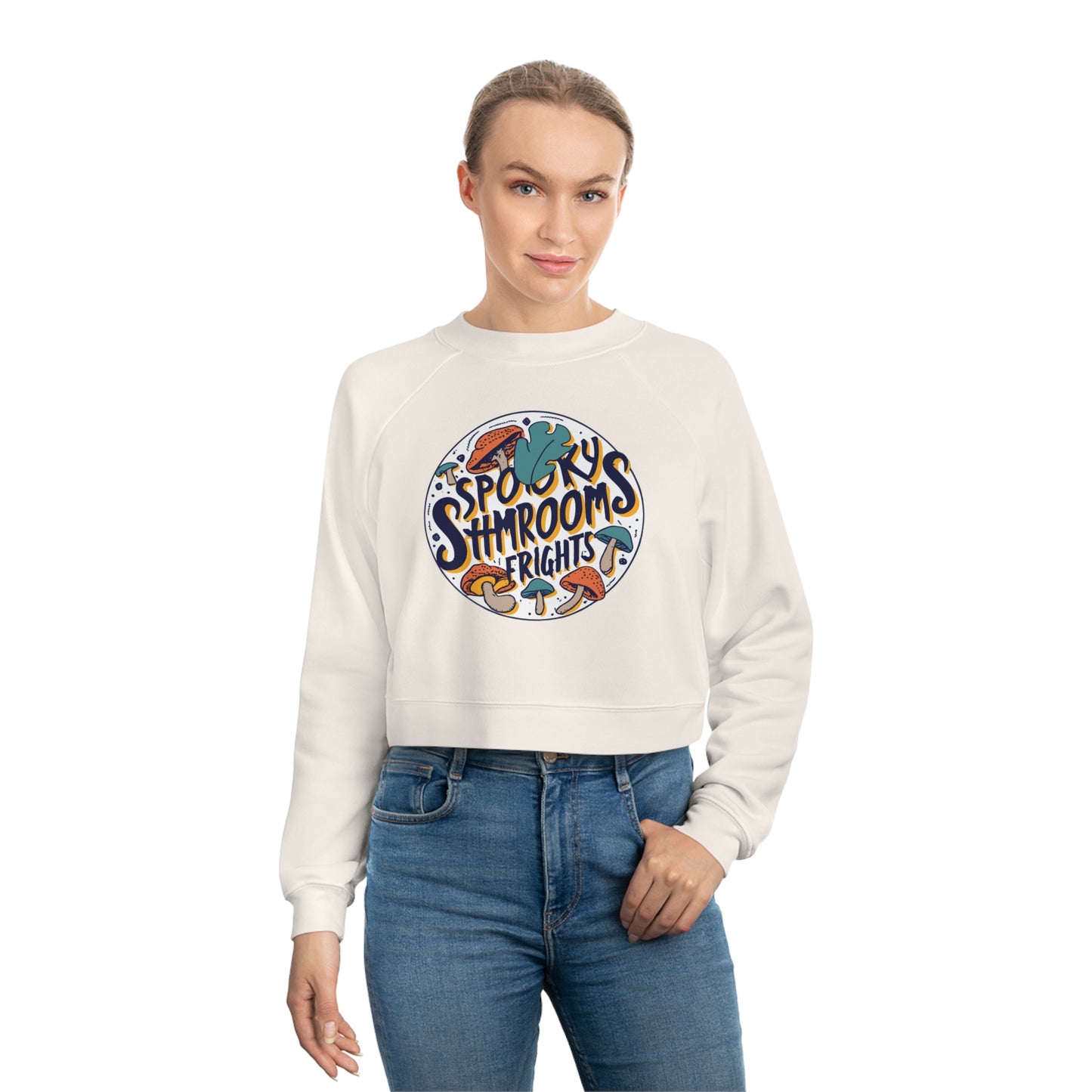 Spooky Shrooms: Fungi Frights Sweatshirt, Unique Mushroom Costume & Spooky Season Halloween Sweatshirt