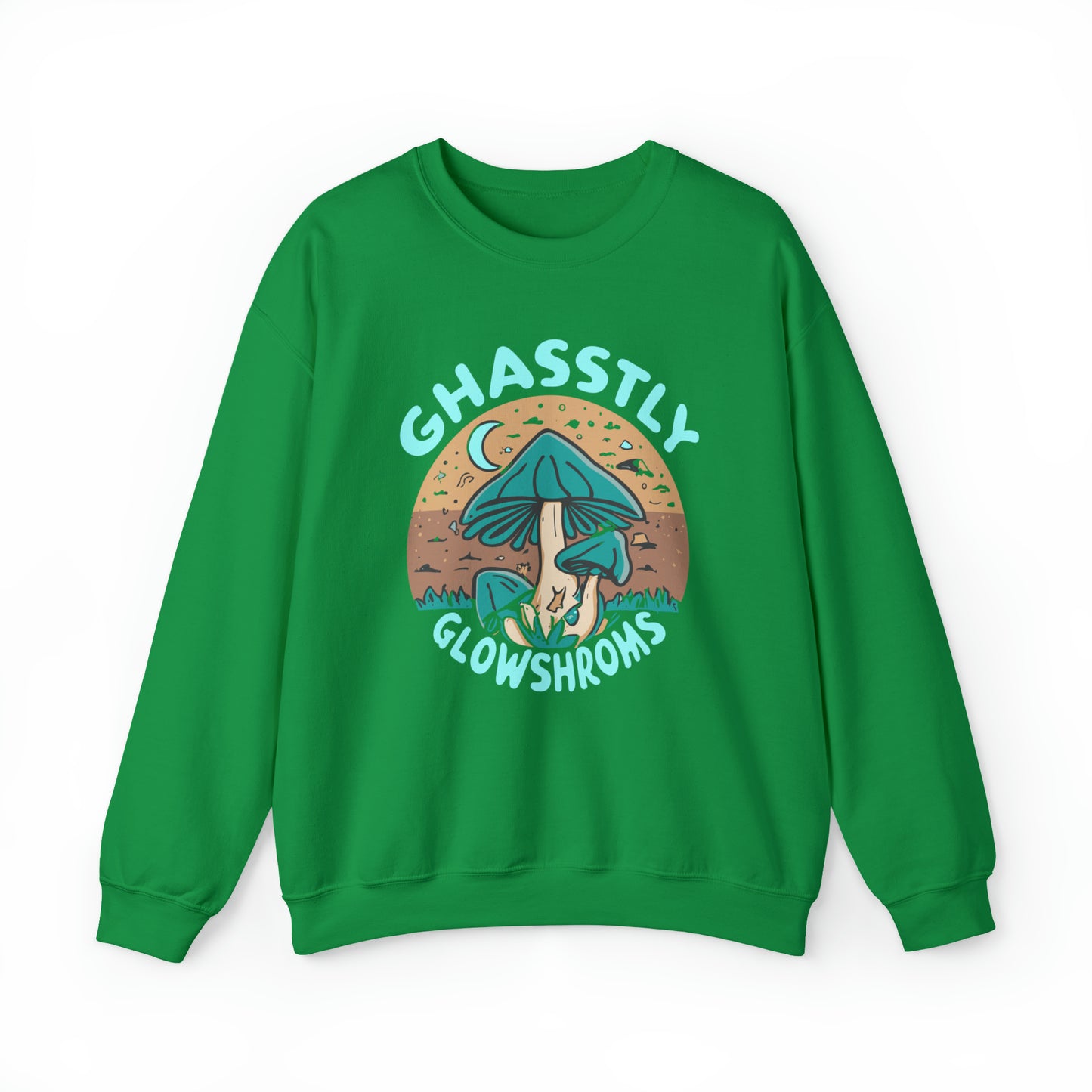 Ghastly Glowshrooms Black Mushroom costume, Mushroom Halloween Costume, Mushroom Sweatshirt, Spooky Season Halloween Sweatshirt, Sweatshirt Adult, Unique Sweatshirt