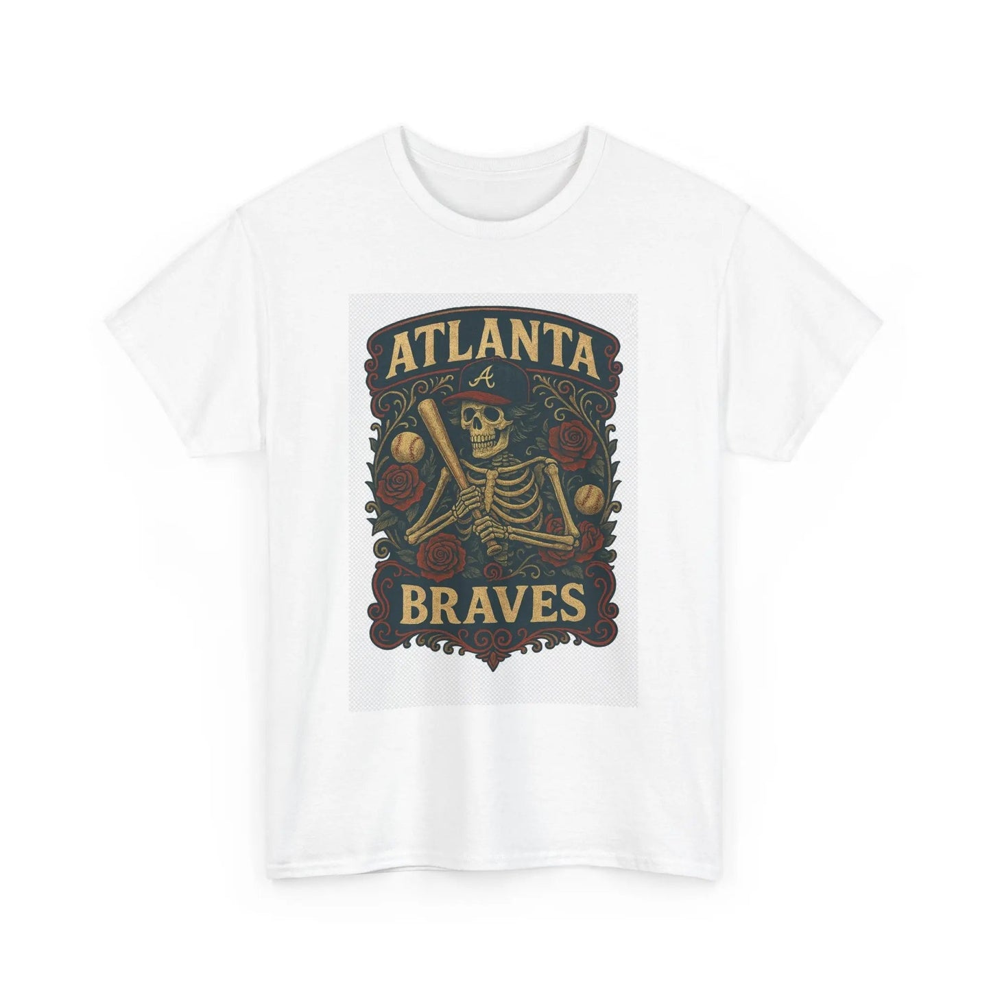 Atlanta Baseball Edition Retro Poster Art T-shirt The Ballpark Collection