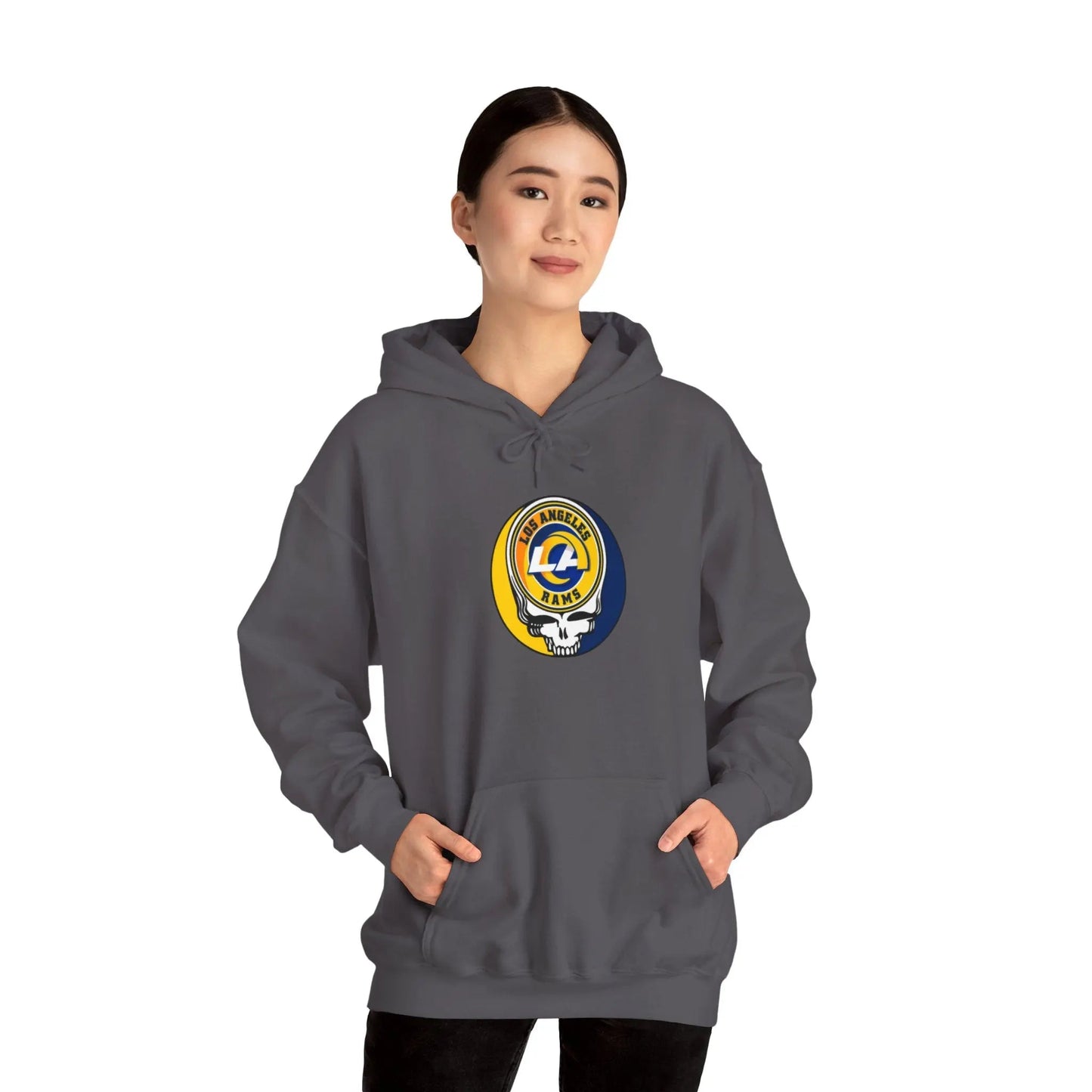 Los Angeles Rams Grateful Dead Hooded Sweatshirt The Gridiron Collection