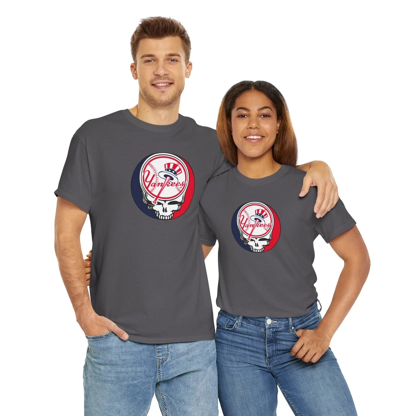 New York Yankees Grateful Dead Stealie Baseball Tee The Ballpark Collection