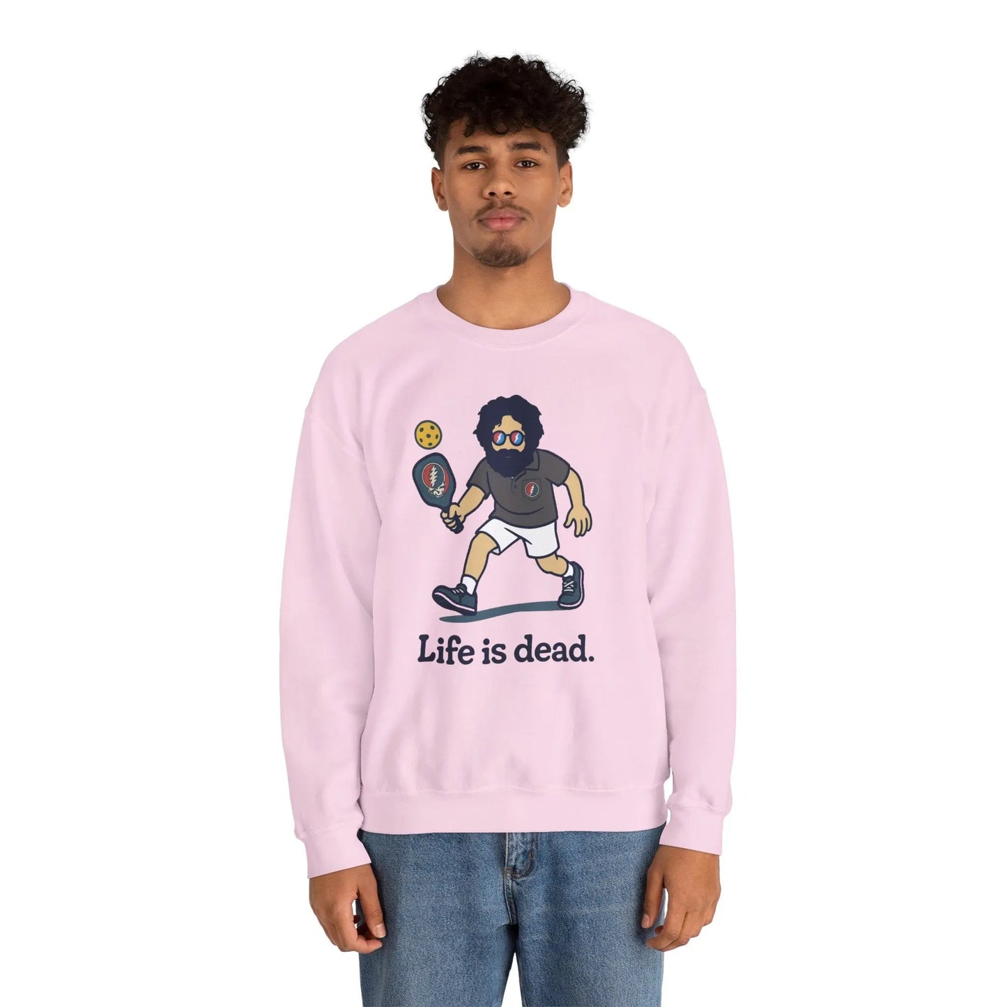 Jerry's in A Pickle | Life is dead. Crewneck Sweatshirt