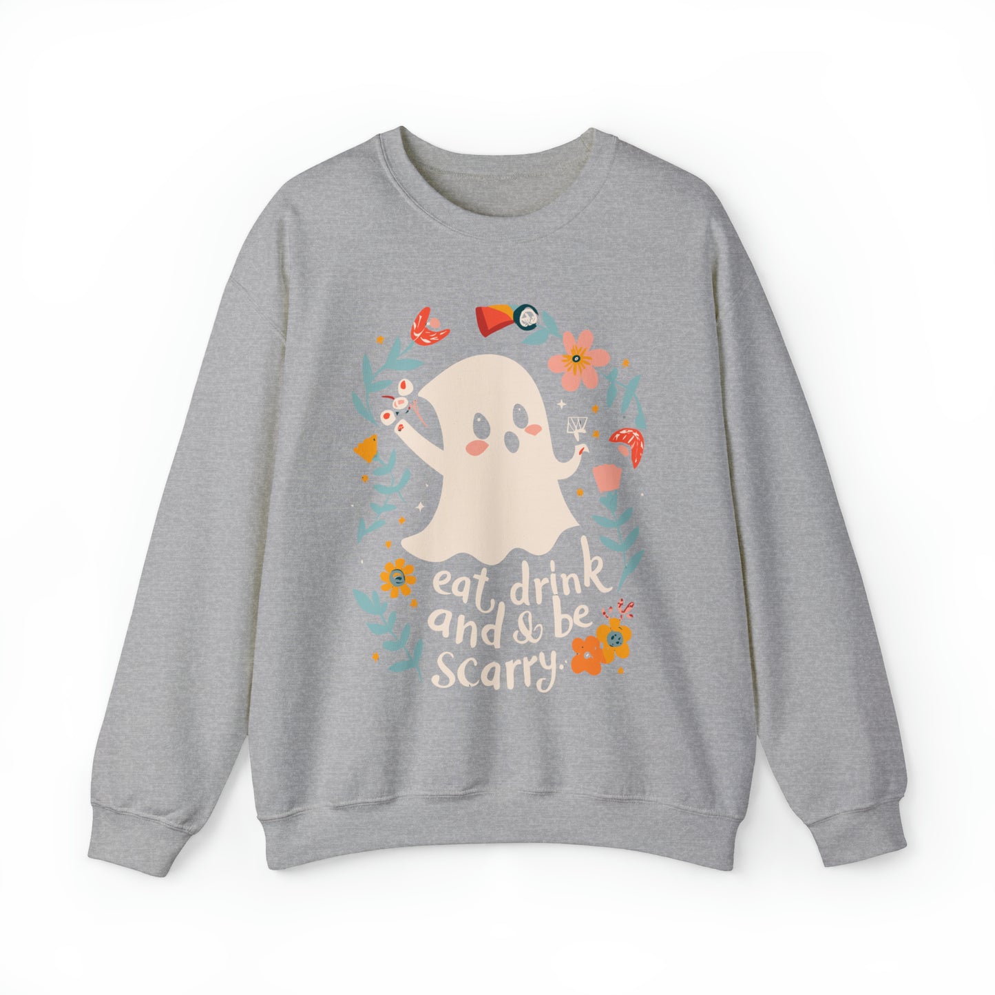 Spooky Eat, Drink and Scary Halloween Sweatshirt, Spooky Season Halloween Sweatshirt, Halloween Costume, Spooky Sweatshirt, Halloween Gifts