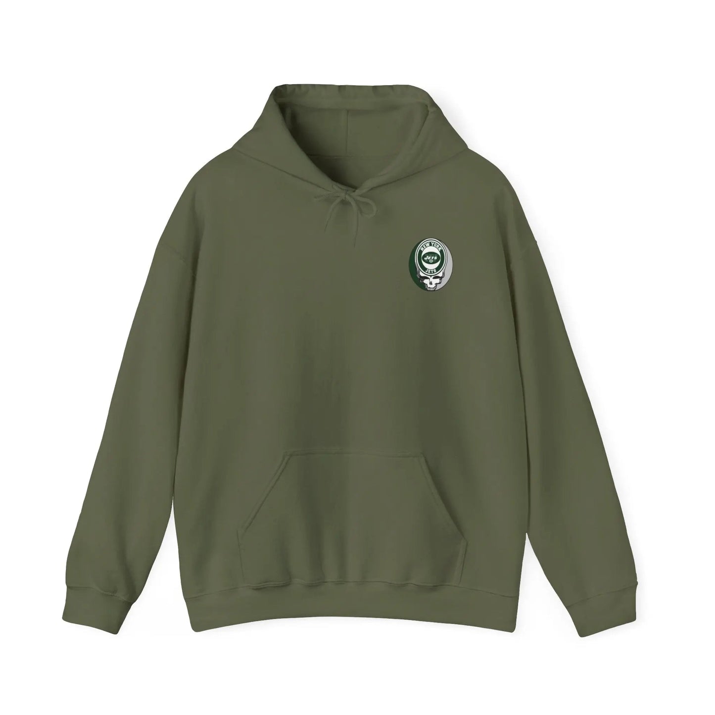 New York Jets Dancing Bear Unisex Hoodie Two-Sided The Gridiron Collection