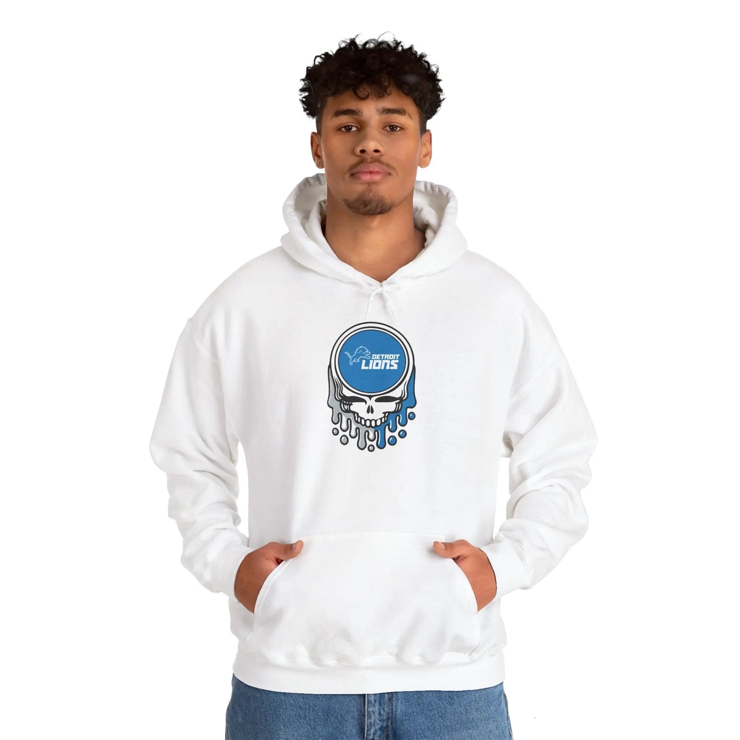 Detroit Lions Grateful Dead Hooded Sweatshirt The Gridiron Collection