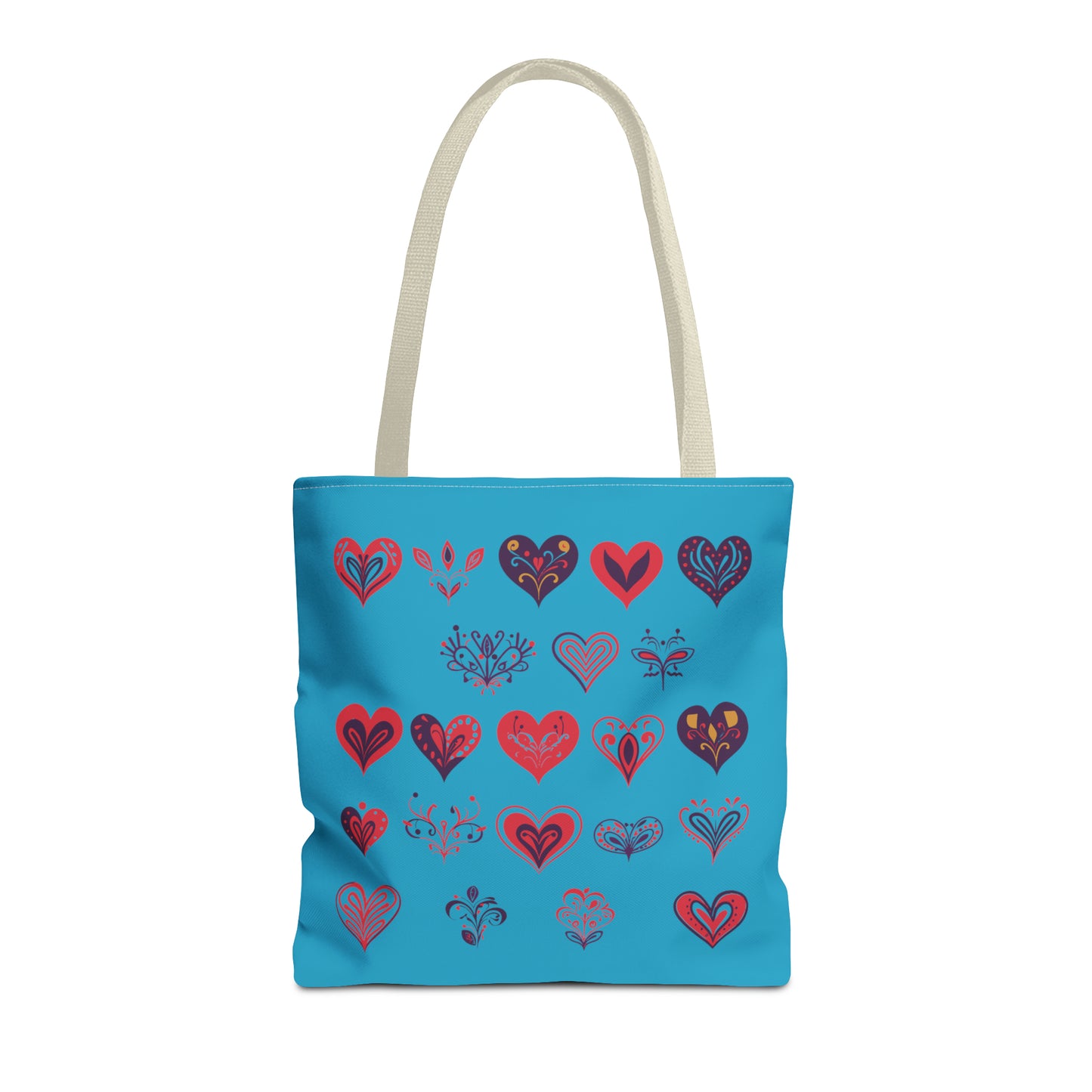 Valentine's Turquoise Tote Bag (AOP)