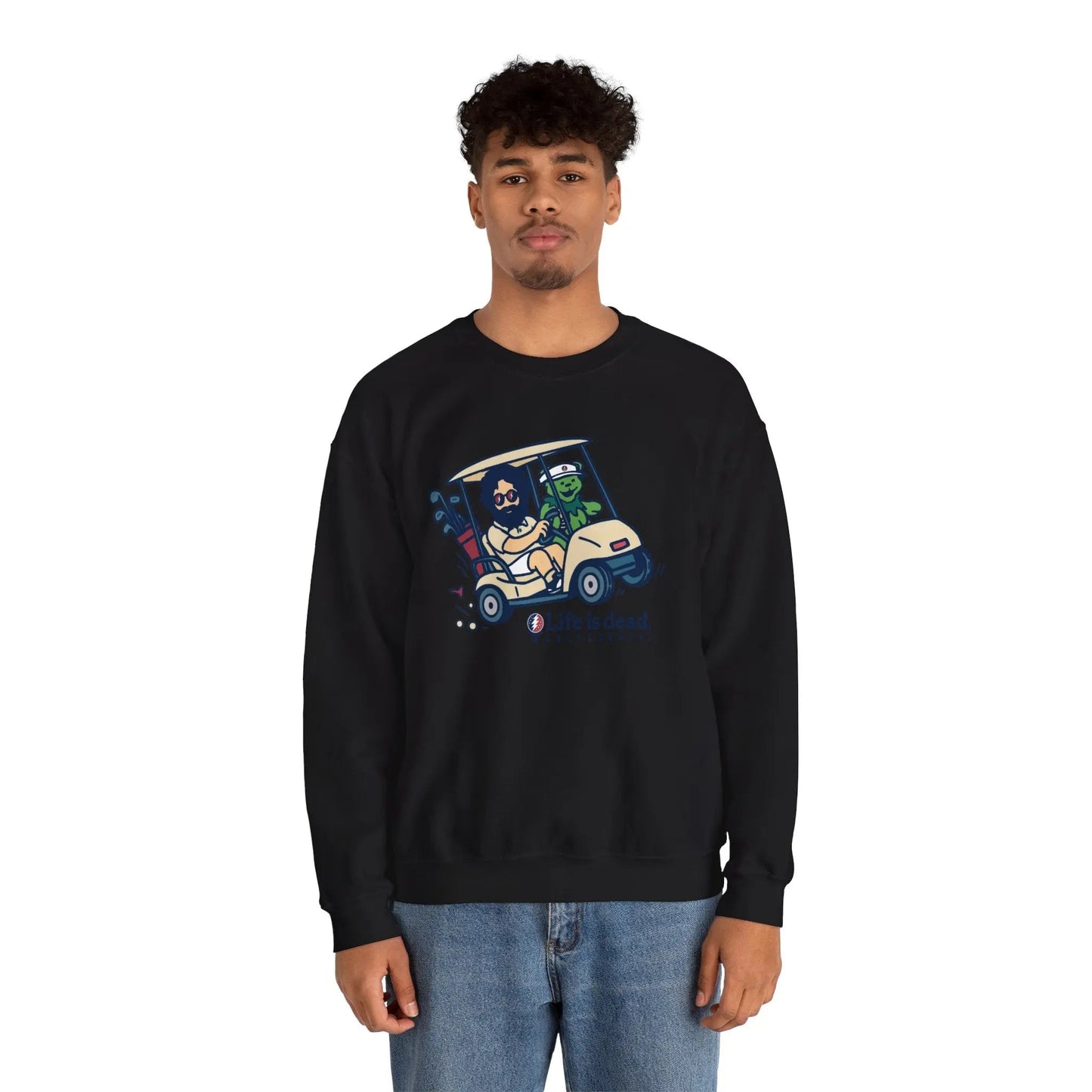 Life is dead. Crewneck Sweatshirt Unisex Heavy Blend Crewneck Sweatshirt Gildan