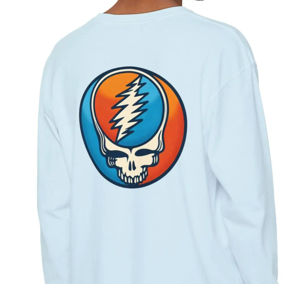 Twisted Stealie Garment-dyed Long Sleeve T-Shirt Vineyard Collection