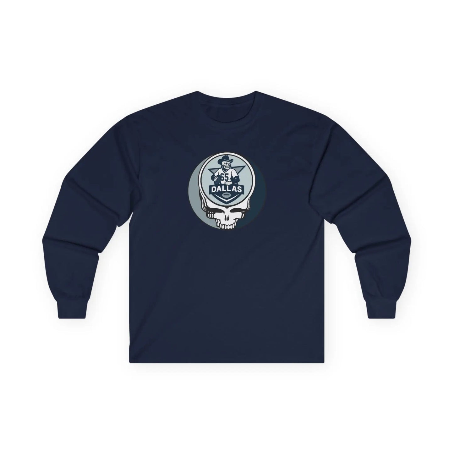 Grateful Dead Ultra-Cotton Long Sleeve Tee Dallas Edition The Gridiron Collection