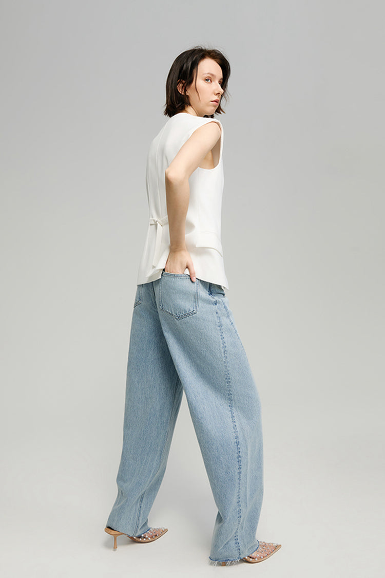 Luna Flow High-Rise Relaxed Wide Leg Jeans Hey Joanie