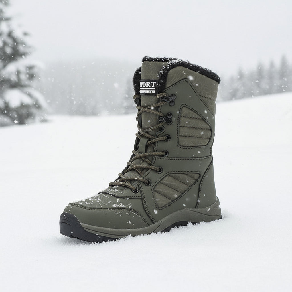 Women’s Long Wool & Velvet Thickened Warm Snow Boots