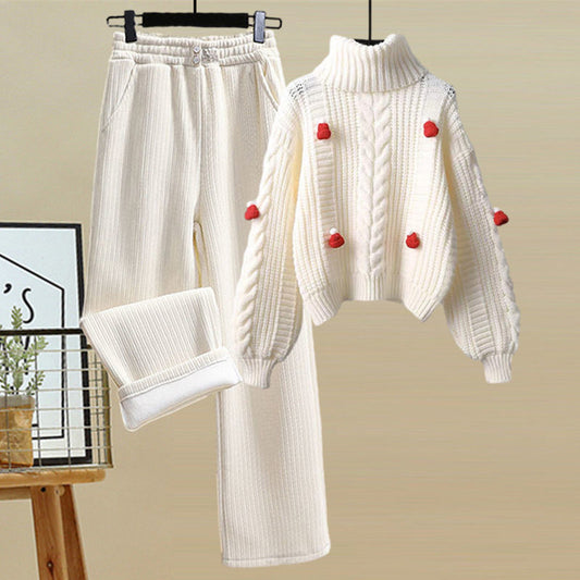 Reducing Suit Girl Christmas Sweater Long Sleeve Cotton Metal Wire Cloth