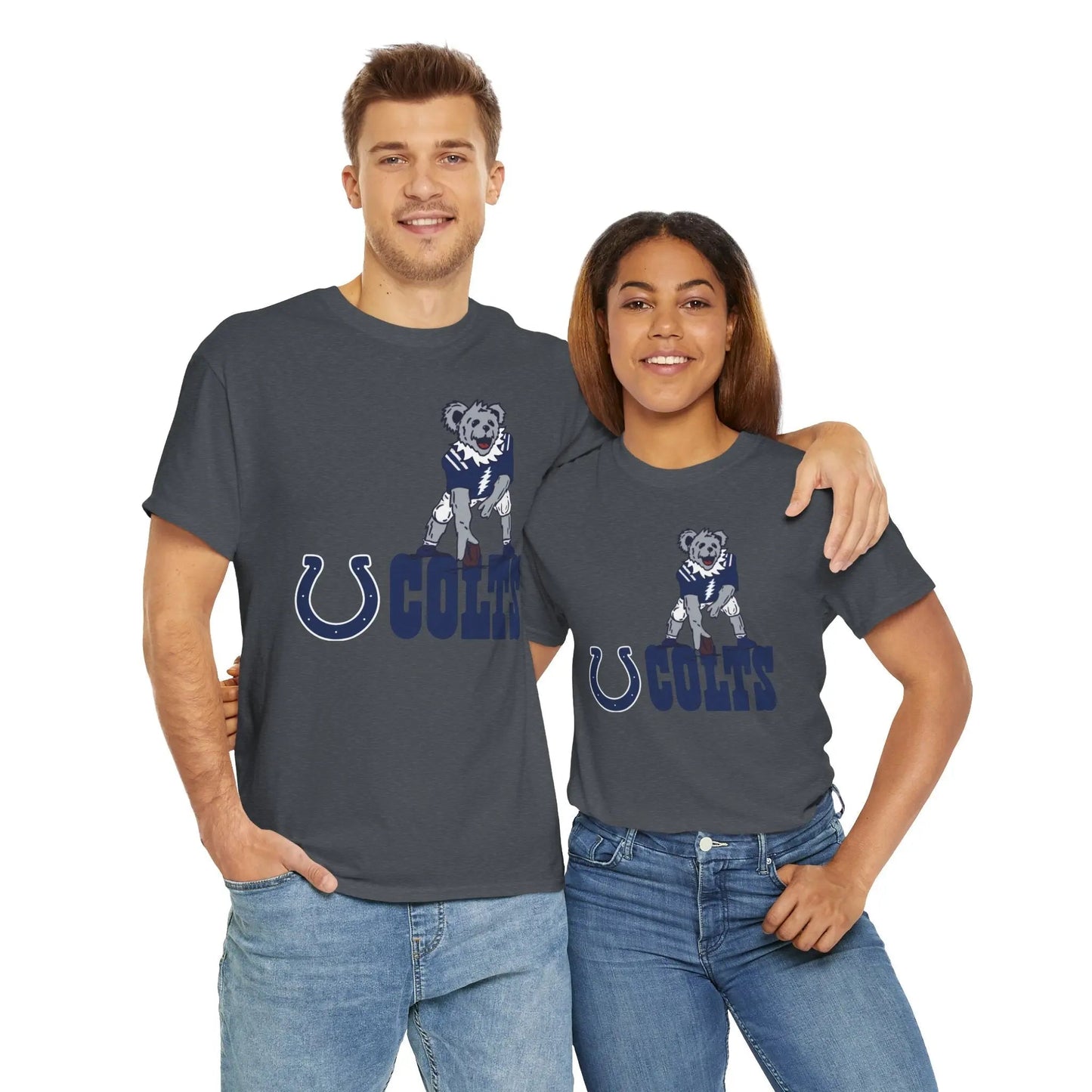 Indianapolis Colts Dancing Bear Grateful Dead T-Shirt The Gridiron Collection