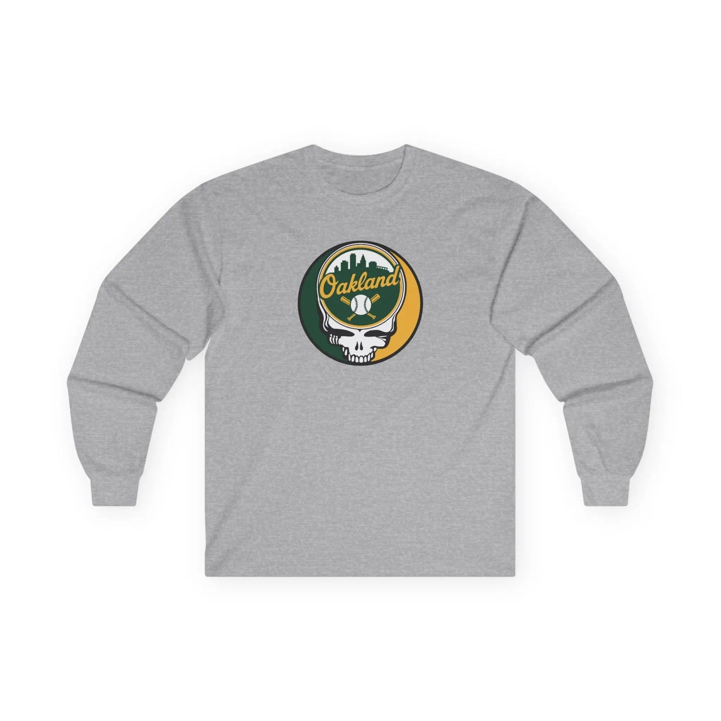 Grateful Dead Ultra-Cotton Oakland Baseball Long Sleeve Tee MLB
