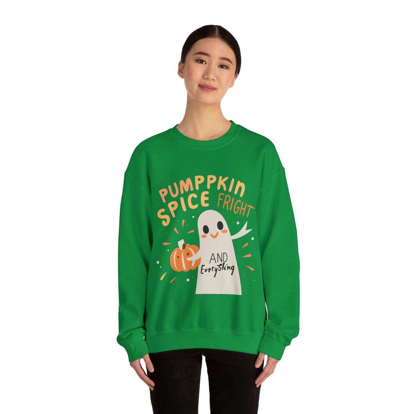 Pumppkin Spice Fright Sweatshirt, Spooky Season Halloween Sweatshirt, Winter Sweatshirt, Spooky Sweatshirt, Halloween Gifts